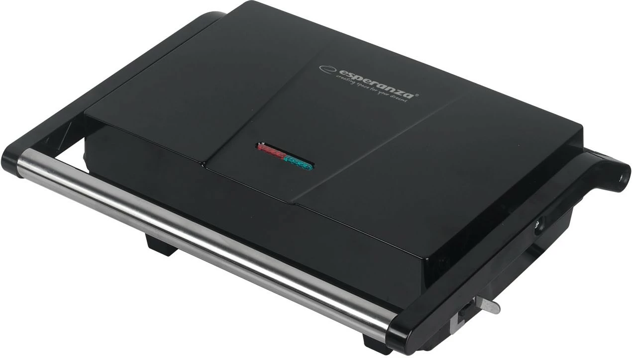 Grill elektrik kontakti Esperanza Pomodoro, 1200 W, alumini, i zi