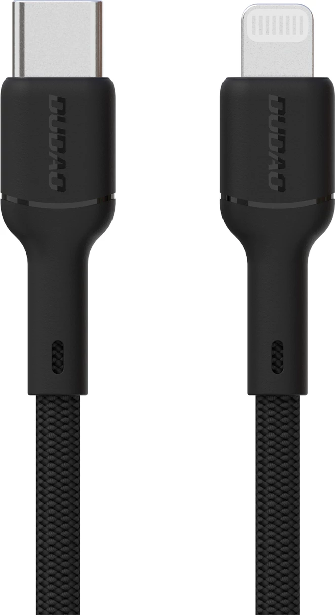 Kabllo Dudao L9X, 2m, USB-C në Lightning, 30W, e zezë