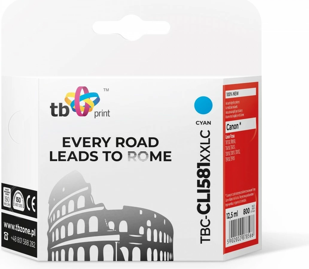Toner TB Print TBC-CLI581XXLC për Canon, Cyan