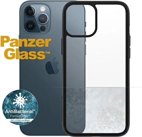 Mbështjellës PanzerGlass ClearCase për iPhone 12 Pro Max, transparent dhe zi