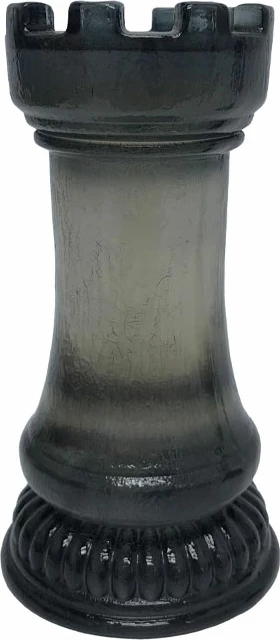 Dekor shahu PIONART, kulla, polirezine, e zezë, 9.8x9.8x19cm