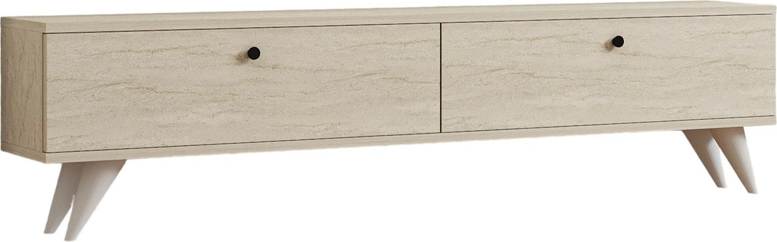 Komodë TV Skye Decor, Paris, ngjyrë travertin