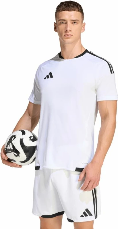 Fanellë futbolli për meshkuj adidas, e bardhë dhe e zezë