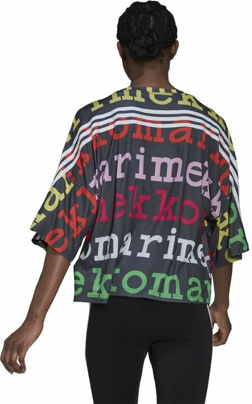 Maicë adidas për femra, e zezë me ngjyra