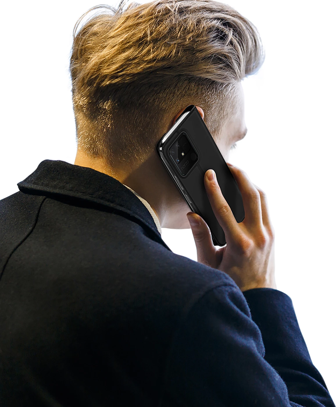 Mbështjellës Dux Ducis Skin Pro për Realme Narzo 50A, me kapak, i zi