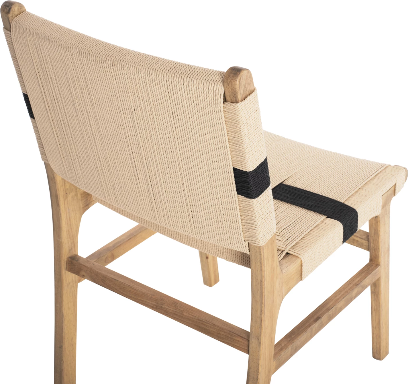 Karrige relaksuese, dru gome dhe litar, ngjyrë natyrale rustike, 50x60x88H cm, FH9323.01, set prej 2 copë