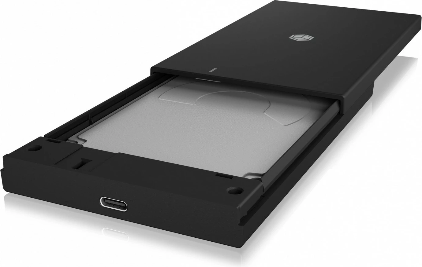 Kasë e jashtme IcyBox IB-200T-C3 për SSD/HDD 2.5", USB 3.2 Gen 1, e zezë