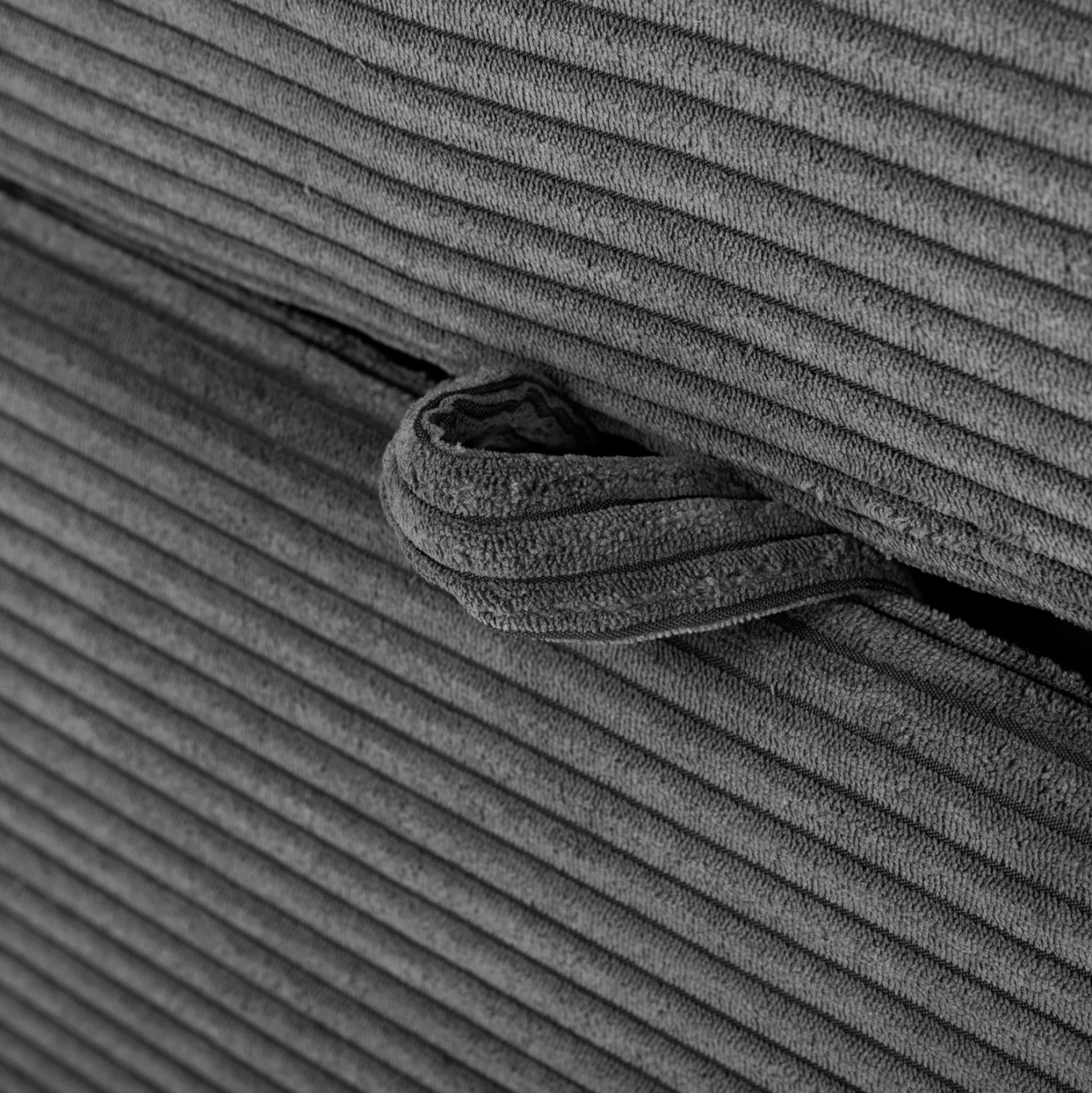 Kënd divan-shtrat me hapësirë ruajtëse ALDO FH3276.02L pëlhurë antracit 256x91-159x87H cm