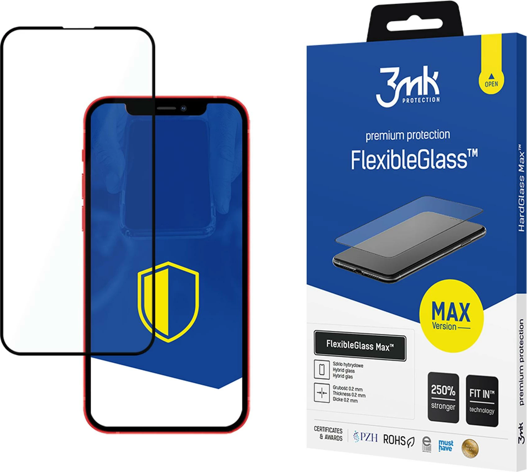 Xham mbrojtës hibrid 3mk Protection FlexibleGlass Max për iPhone 13 mini