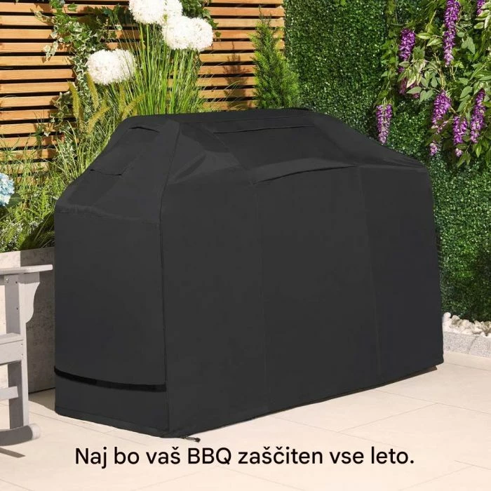 Mbulesë për grill VONHAUS 2502004, medium 124.5 x 152 x 67 cm, rezistente ndaj ujit/UV, e zezë