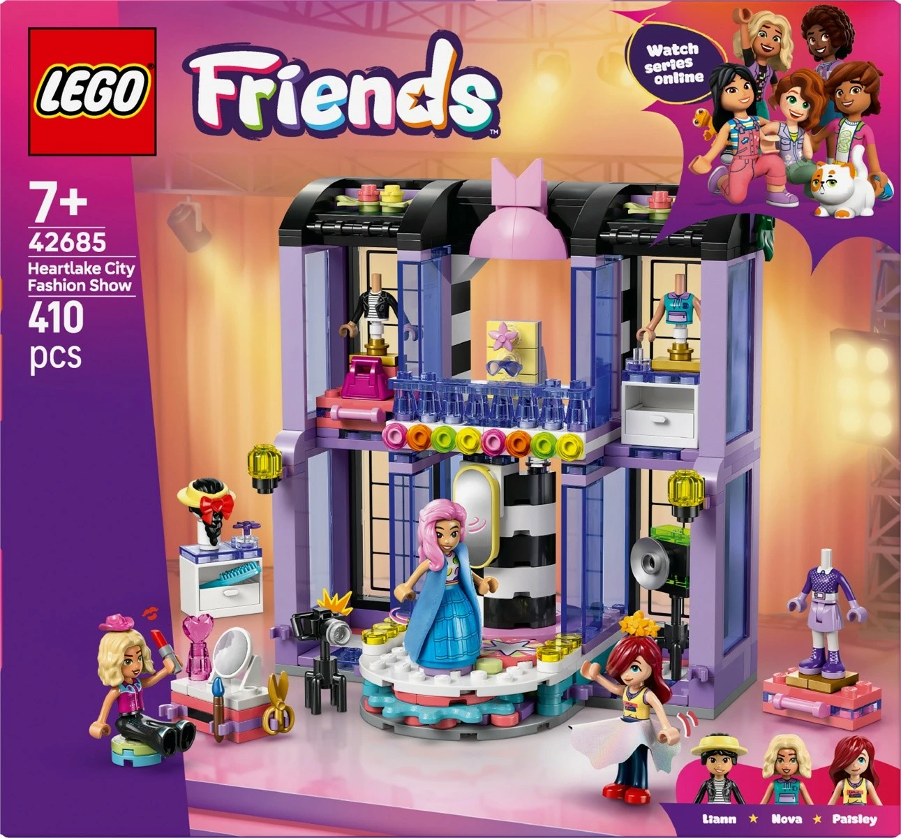 Set ndërtimi, LEGO Friends, 42685 Fashion Show in Heartlake City, 410 copa, 7+