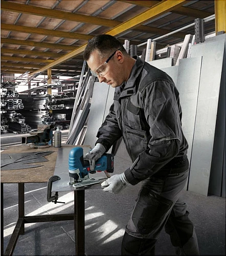 Sharrë elektrike Bosch GST 18V-125 S PROFESSIONAL, brushless, 18V, barrel grip, zi/blu/kuqe