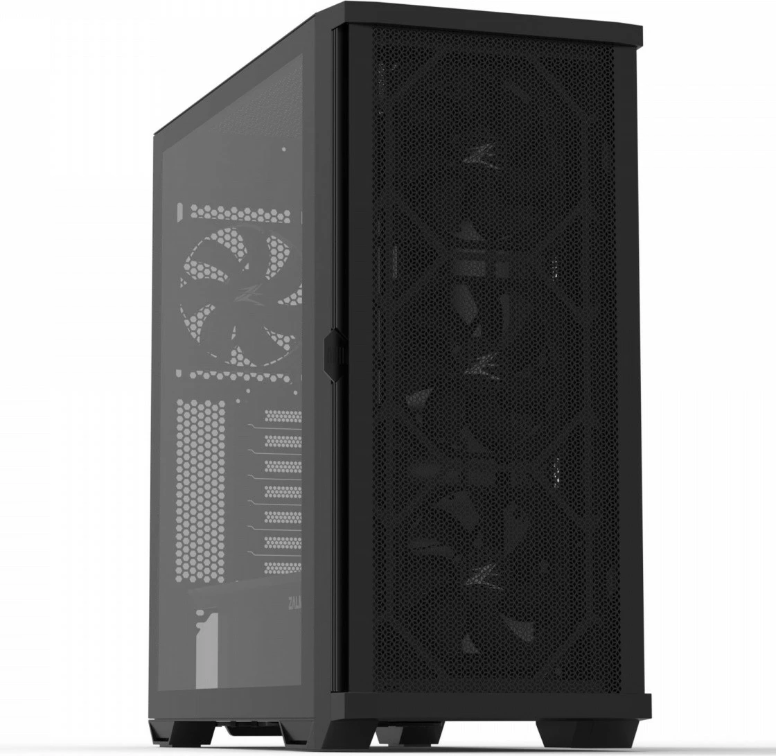 Kasë Zalman Z10, ATX Mid Tower, 4 ventilatorë, Tempered Glass, E zezë