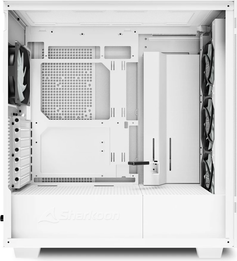Kasë Sharkoon Rebel C50 RGB midi, e bardhë