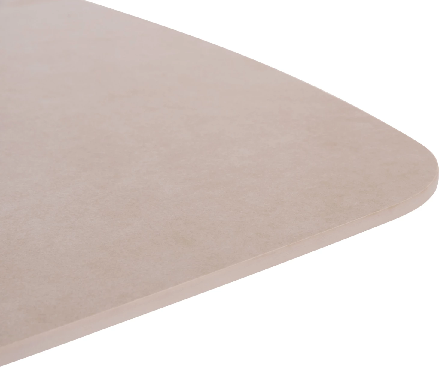 Tavolinë oborri, kornizë alumini, sipërfaqe prej guri të sinterizuar, krem, 180x90x75cm