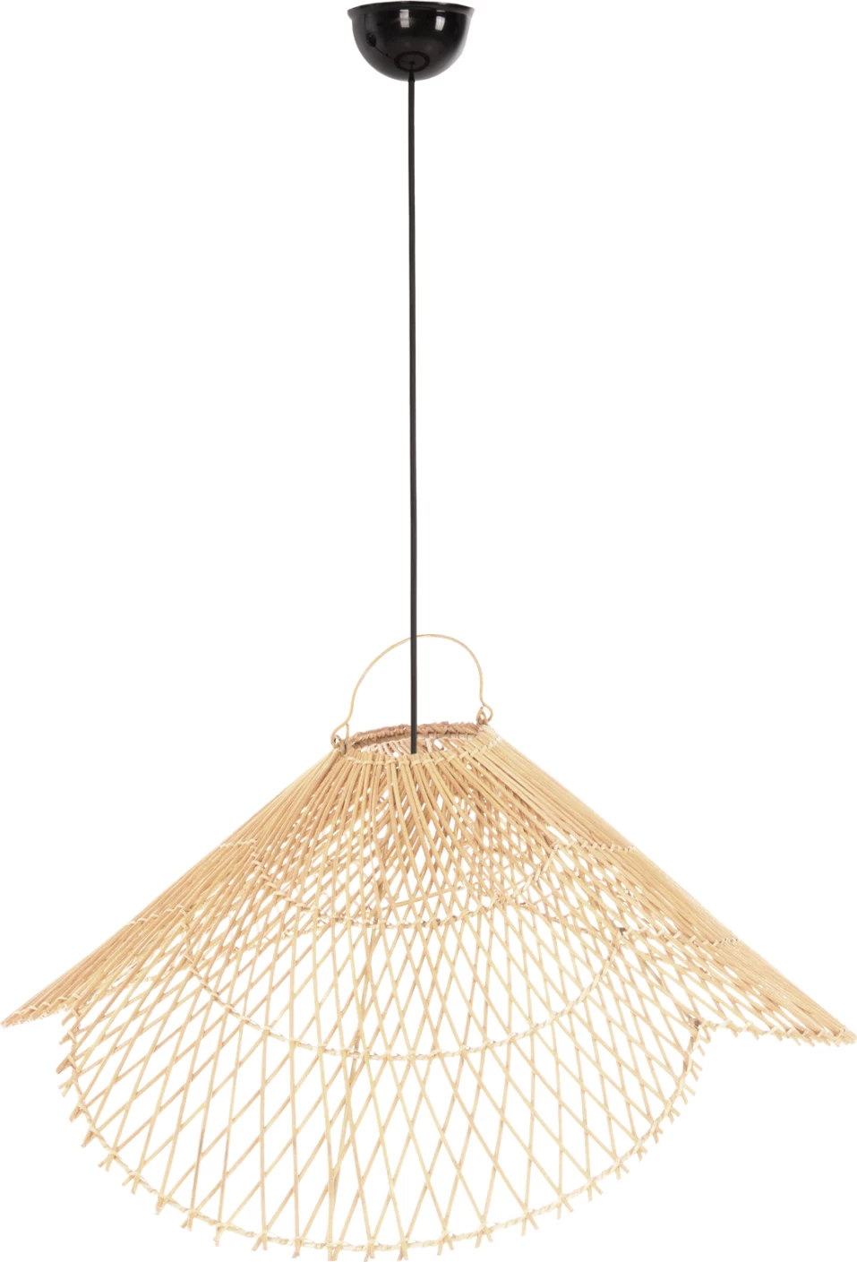 Llambë tavani varëse, ratan natyral, FH7878.02, 58.5x31cm