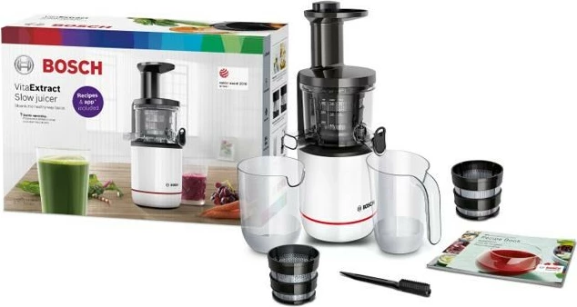 Shtrydhëse frutash Bosch MESM500W, 1000 ml, 150 W, Bardhë - Zi