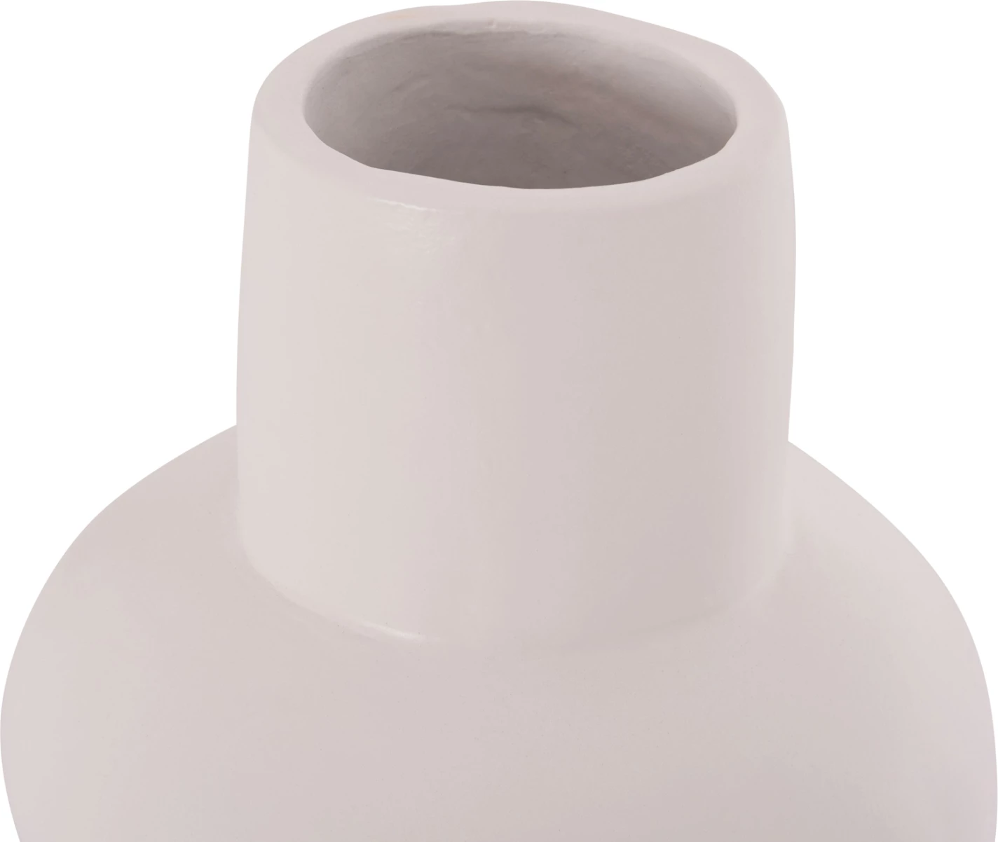 Vazo dekorative për tavolinë LEMA, terrakotë e bardhë, FH4664.02S, 22x22cm