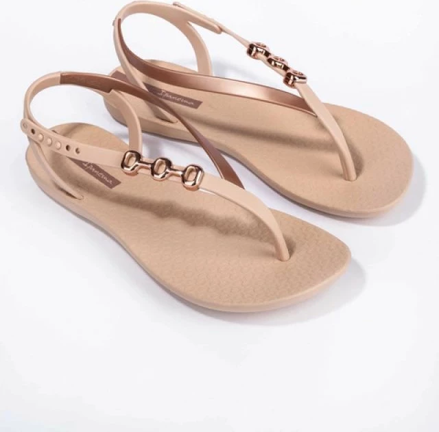 Sandale flip-flop për femra Ipanema, bezhë