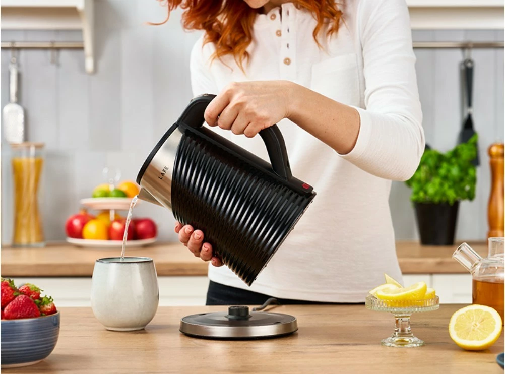 Zierëse uji elektrike, Lafe, LAFCZA47468, 1.8 L, 1800 W, e zezë/inoks