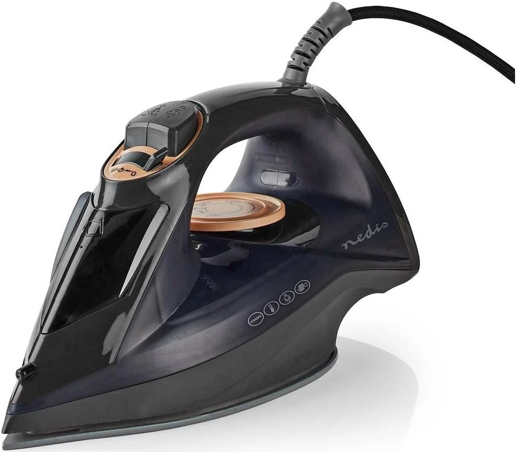 Hekur me avull Nedis IRON1000, 2200W, keramik, lejla