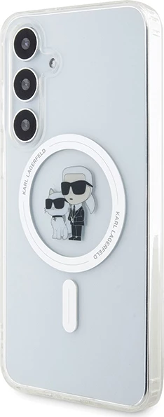 Mbështjellës Karl Lagerfeld Karl&Choupette MagSafe për Samsung Galaxy S24, Transparent