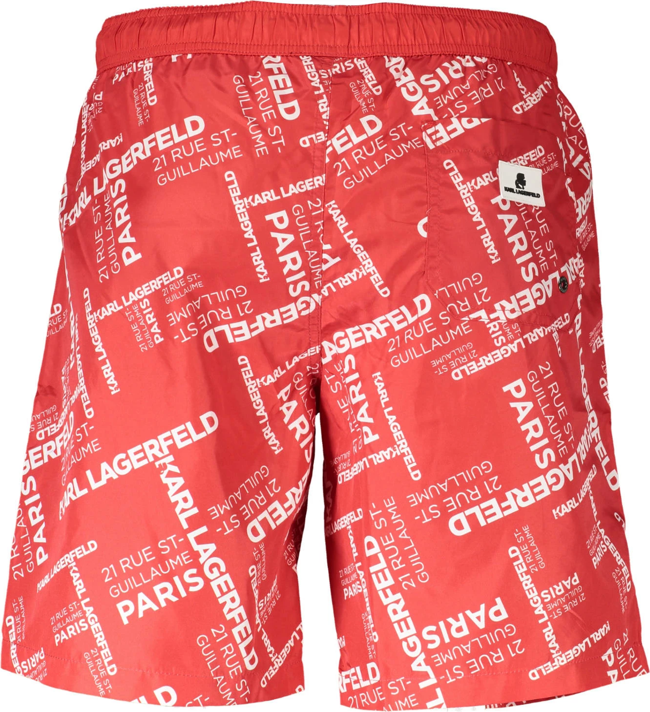 Shorce plazhi për meshkuj KARL LAGERFELD BEACHWEAR, të kuqe