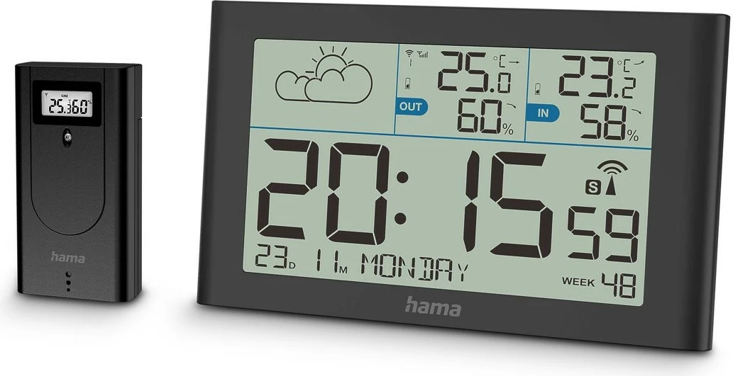 Stacion moti Hama Sylt, me sensor të jashtëm, i zi