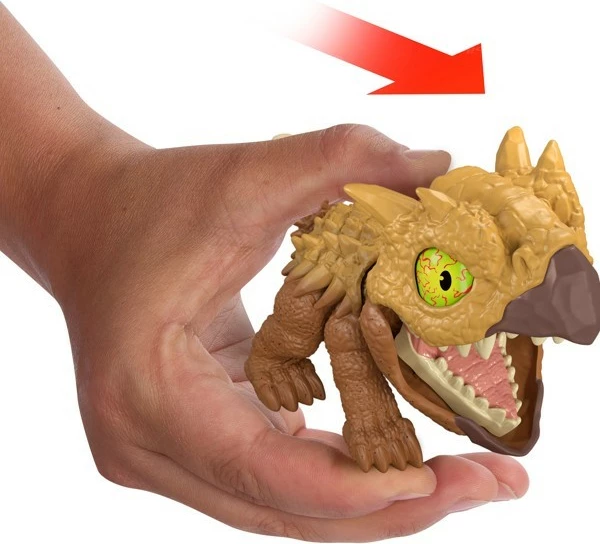 Set lodrash figurina Jurassic World Mighty Little Biters, Mattel, JFC86/JFC89