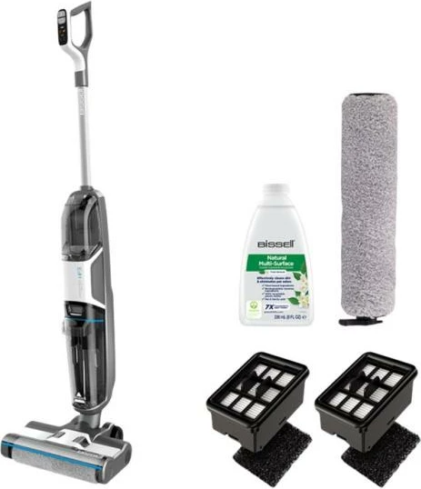 Fshesë me korrent, Bissell, CrossWave HF3 Select 3639N, 2-në-1 pastrim i lagësht dhe i thatë, 4 kg, e zezë/argjend