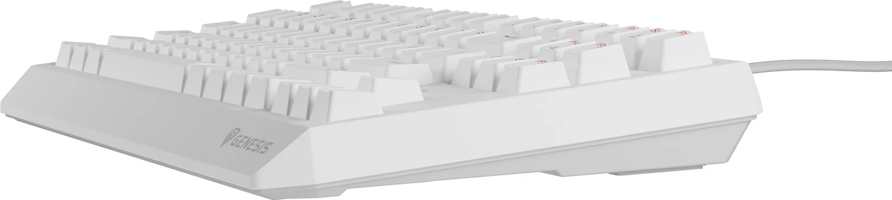 Tastierë mekanike GENESIS Thor 230 TKL, QWERTY, US English, RGB, e bardhë