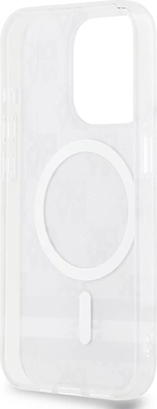 Mbështjellës DKNY IML Checkered Mono Pattern & Printed Stripes MagSafe për iPhone 15 Pro, Zi