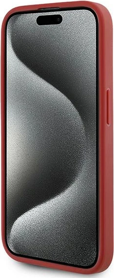 Mbështjellës Karl Lagerfeld Diagonal Quilted Script për iPhone 15 Pro Max, Kuq