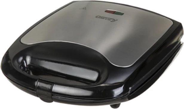 Aparat për sanduiça (toster) Camry CR3023 1100W, 8 trekëndësha, zi/argjend