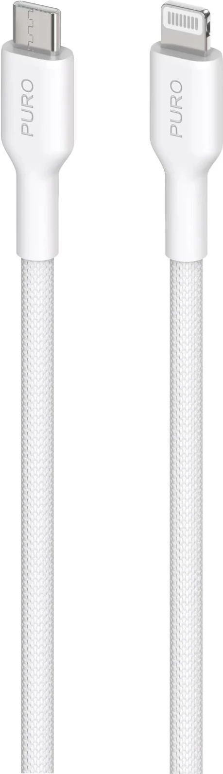 Kabllo USB-C në Lightning Puro Fabrik 1.2m, e bardhë