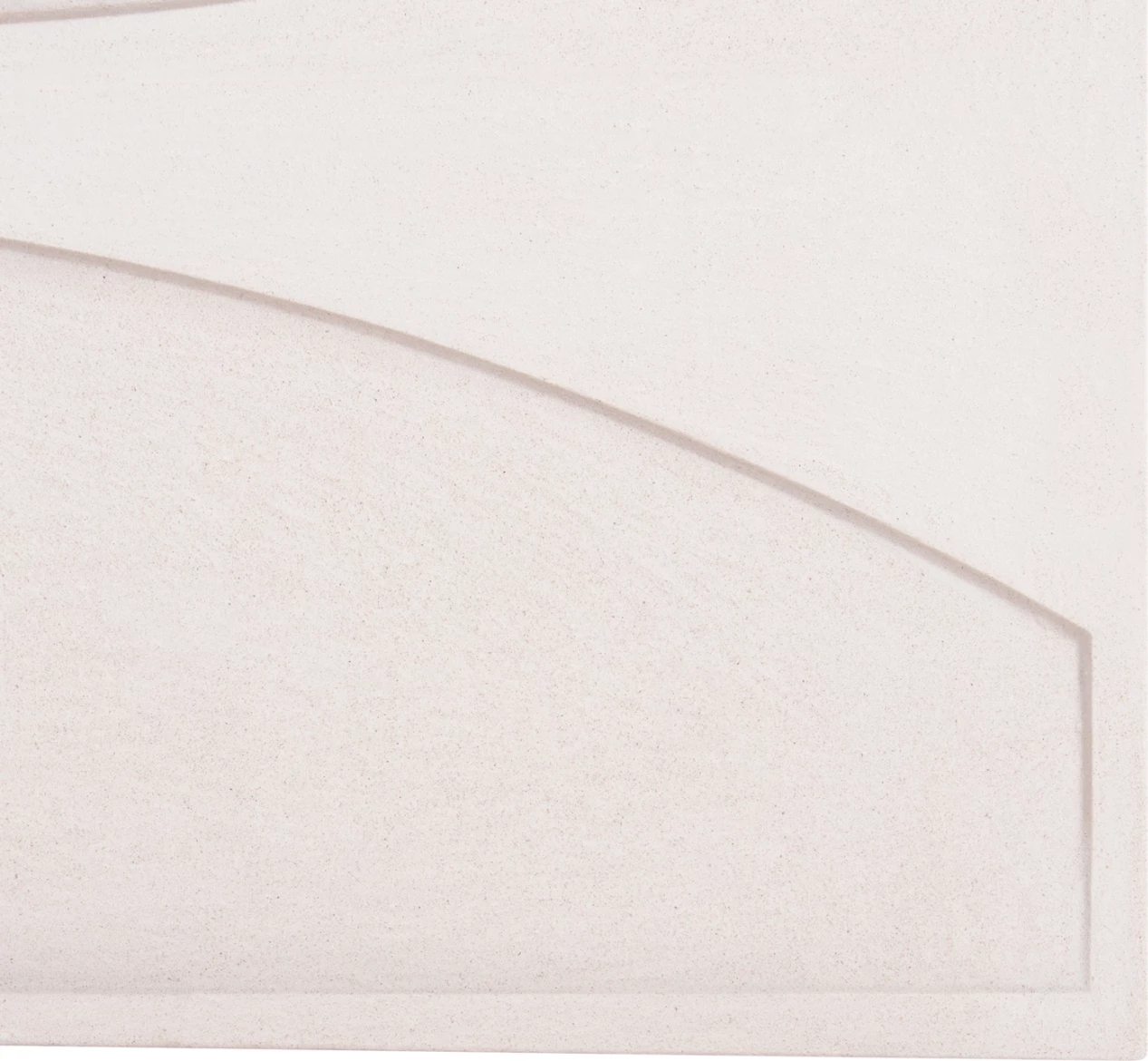 Panel dekorativ për mur, seri Santorini, MDF, ngjyrë e bardhë e zbehtë, FH4510, 60x4x80 cm