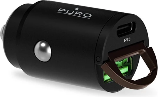 Karikues veture Puro Mini 30W, USB-C & USB-A, i zi