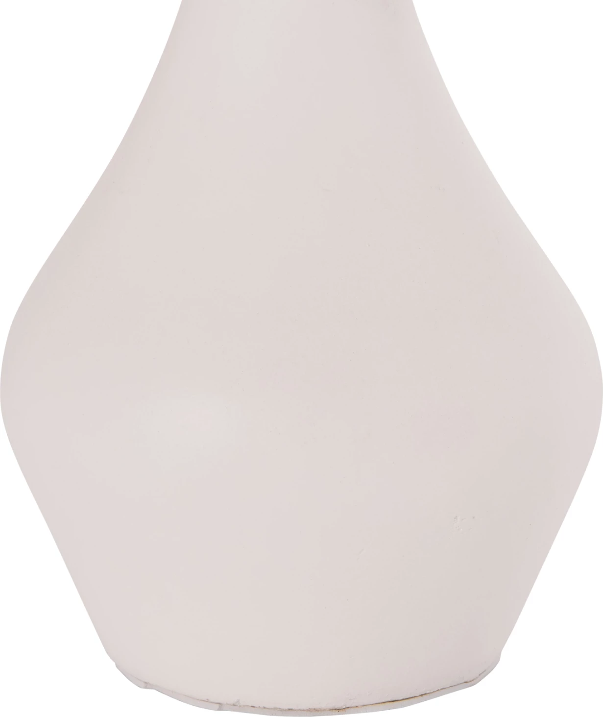 Vazo dekorative për tavolinë, terrakotë e bardhë, DENI FH4663.02S, 15x27cm