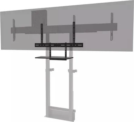 Raft videobar/raft tastiere Neomounts AV40-500BL, për ekrane 43-110″, VESA 200x200-800x800, ngarkesë 2.5 kg, çelik, zi