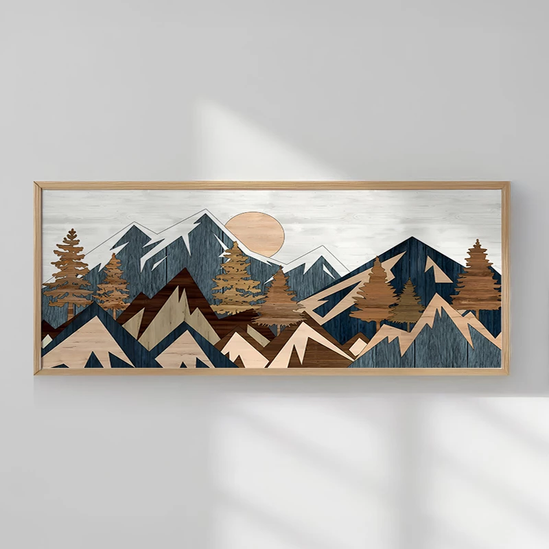 Pikturë murale në kornizë Uelia, print digjital, shumëngjyrëshe, 70x2x33cm