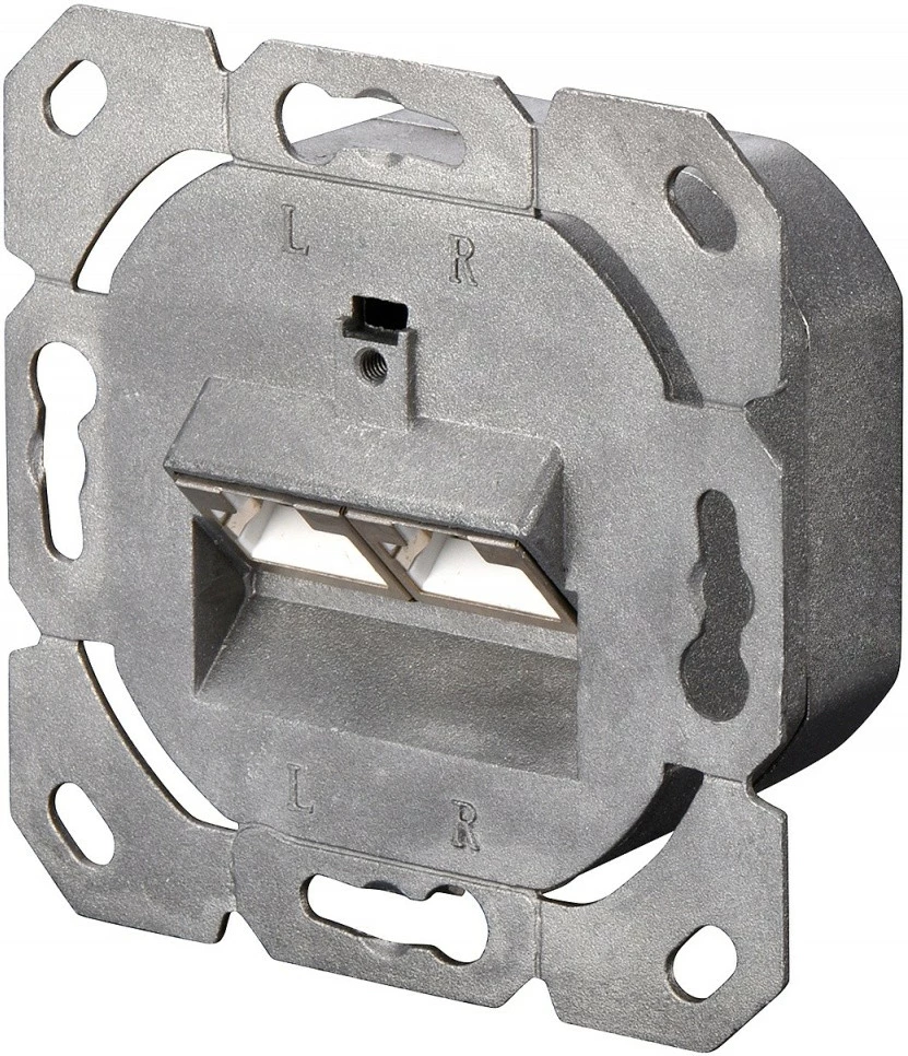 Prizë rrjeti Digitus DN-9007-S-1, 2xRJ45, Cat.6A, e bardhë