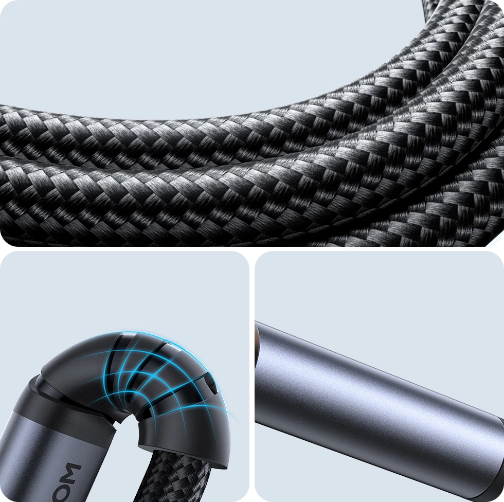 Kabllo audio, Joyroom, SY-A07 Audio Transfer Series, 3.5 mm mini jack në USB-C 1.2 m, e zezë