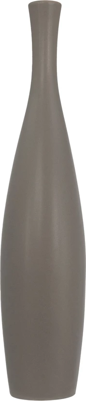 Vazo LEI, qeramike, ngjyrë gri matte, 14x14x60 cm