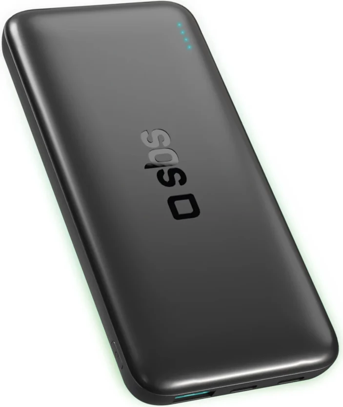 Powerbank SBS Infinity 10000mAh LiFePO₄, 2 porta USB-A/USB-C, e zezë