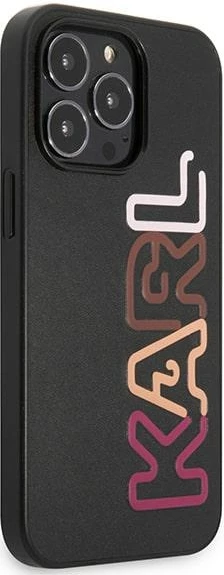 Mbështjellës Karl Lagerfeld KLHCP13LPCOBK për iPhone 13/13 Pro, Hardcase, Multipink, i zi