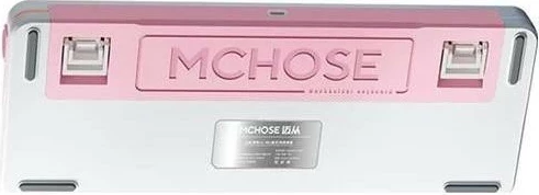 Tastierë Mchose X75, mekanike, wireless, e bardhë-rozë