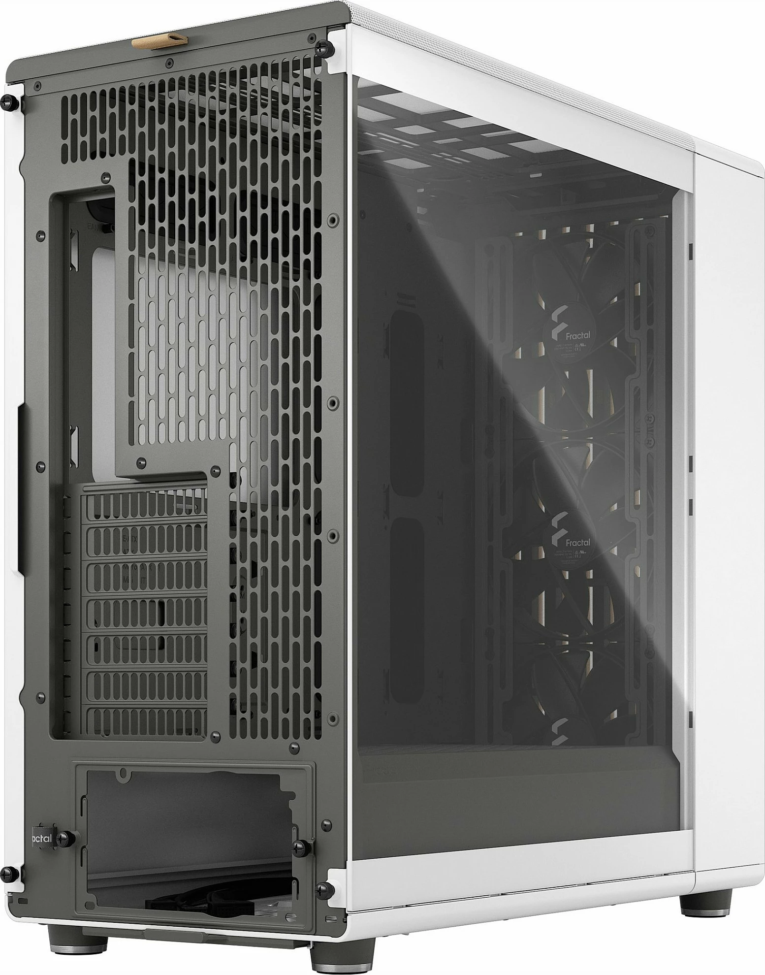 Kasë Fractal Design FD-C-NOR1X-04, Midi Tower, PC, White, ATX, EATX, micro ATX, Micro-ITX