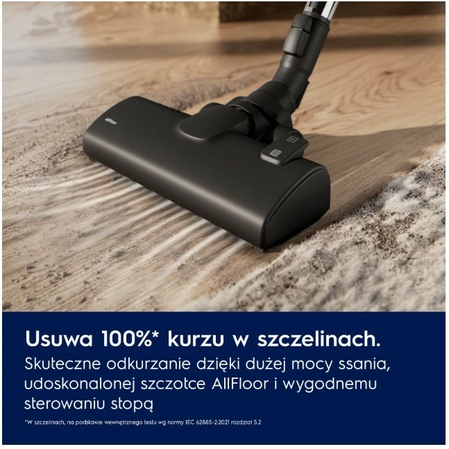 Fshesë me korent pa qese, Electrolux EL51A2UG, 1000 W, 2 L, ciklonike, filtrimi HEPA, rreze 9 m, gri