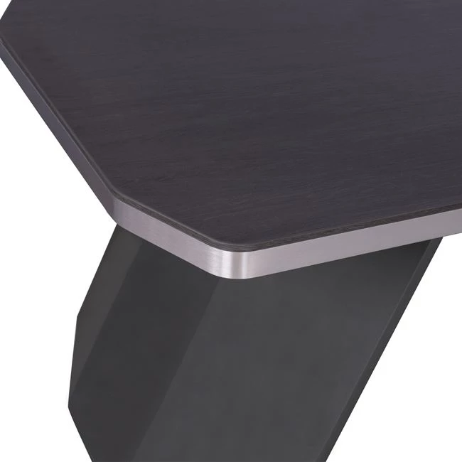 Tavolinë profesionale për zyre, kënd i djathtë, ngjyrë trëndafili, FH2083R, 220x180x76 cm