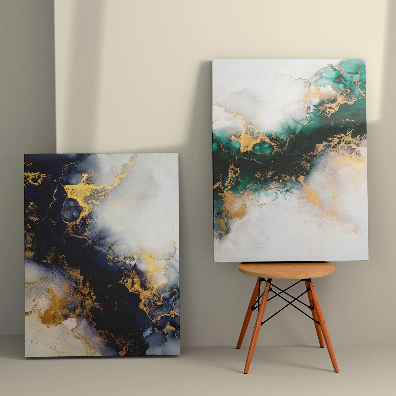 Pikturë muri set 2 copë, seri GOBI, kanavacë e printuar, 50x3x70cm (x2)